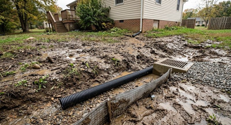 Muddy Yard Drainage in Birmingham, AL