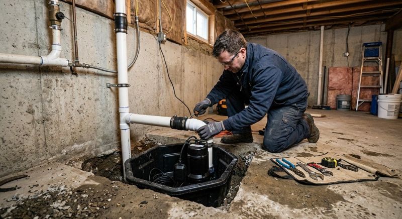 Sump Pump Installation in Manchester, NH