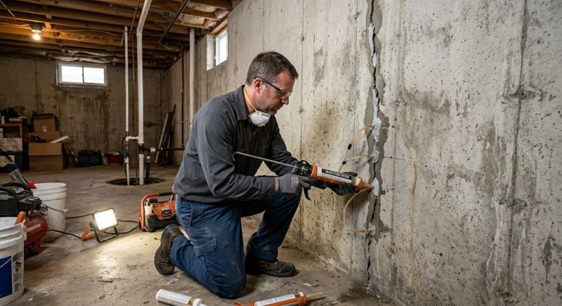 Basement Crack Repair in Tampa, FL