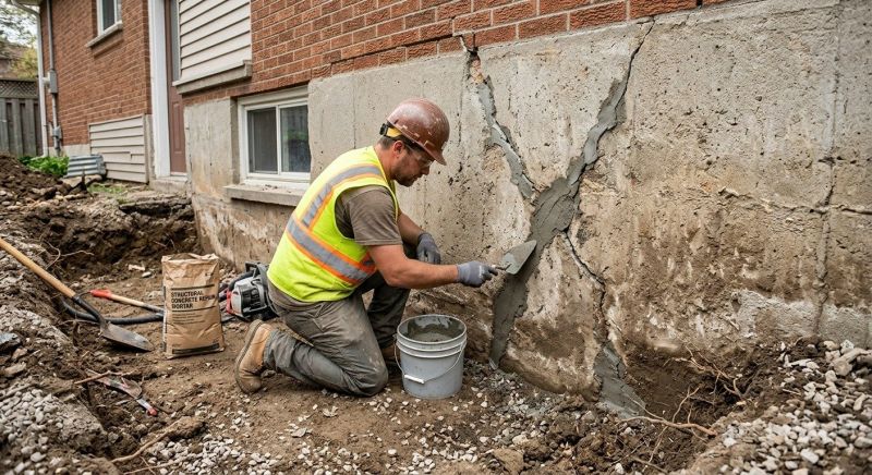 Exterior Foundation Repair in Columbus, OH