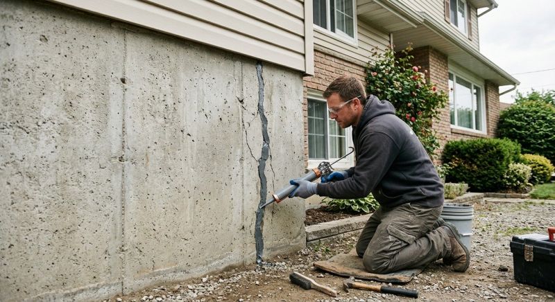 Foundation Crack Sealing in Columbus, OH
