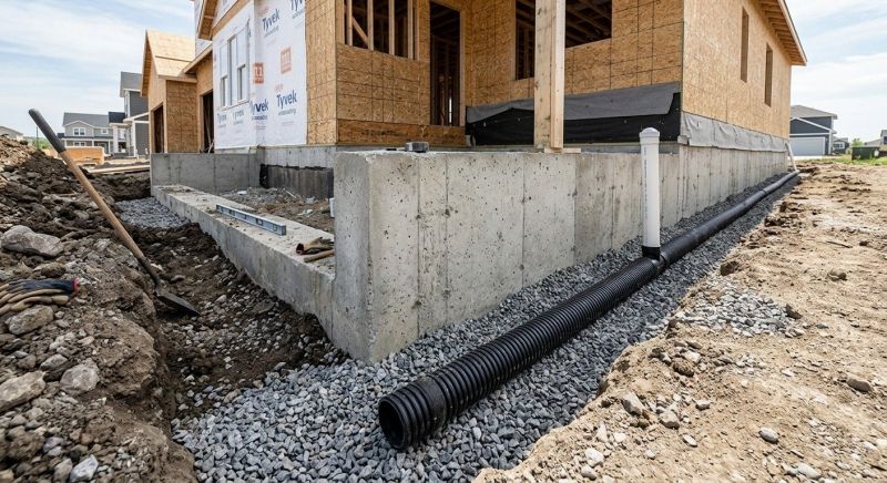 Foundation Drain Installation in Tuscaloosa, AL
