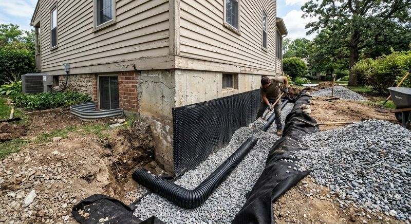 Foundation Drain Installation in Birmingham, AL