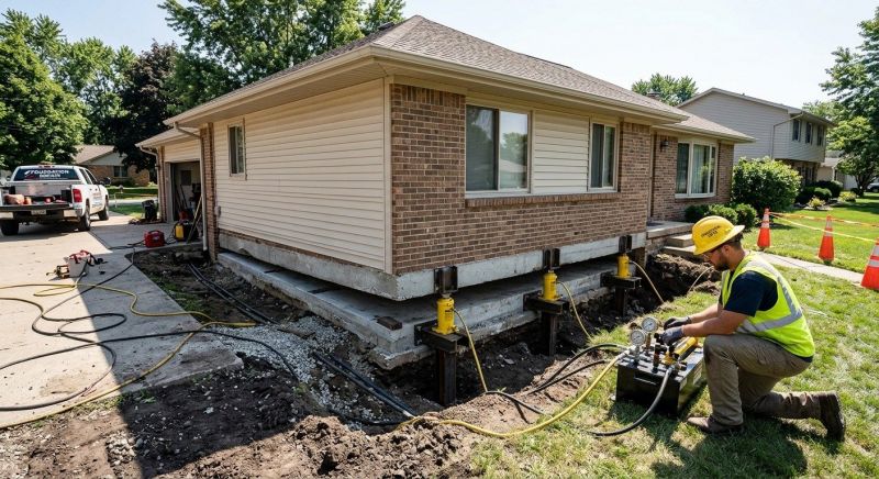 Foundation Lifting in Columbus, OH