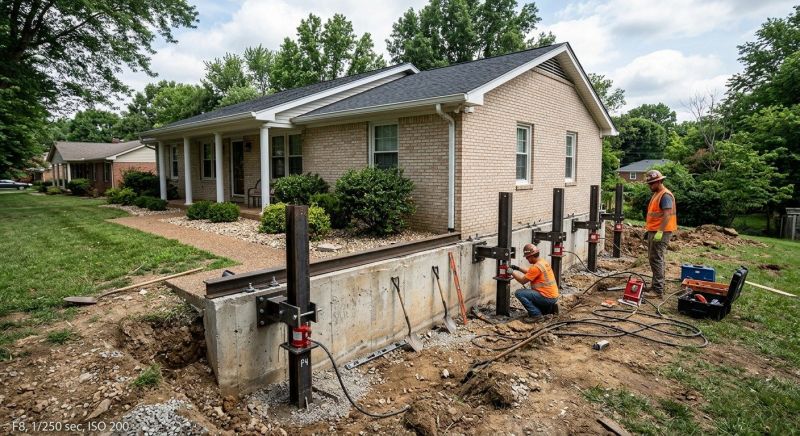 Foundation Pier Leveling in Tampa, FL