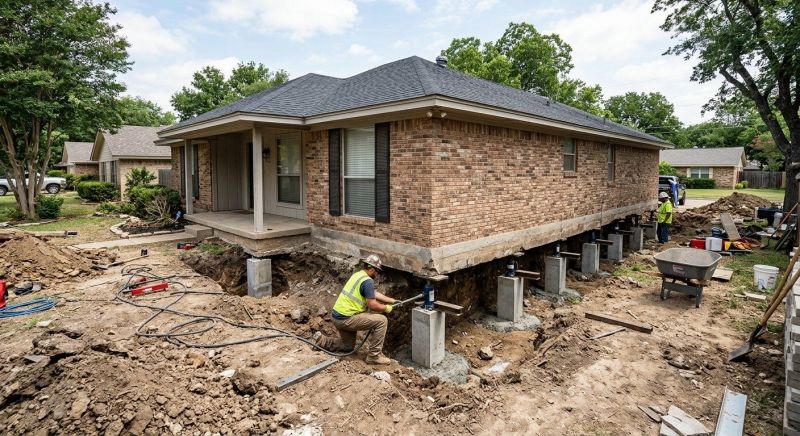 Foundation Pier Leveling in Columbus, OH