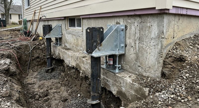 Foundation Pier Leveling in Columbus, OH