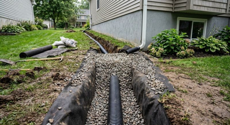 French Drain Clearing in Birmingham, AL