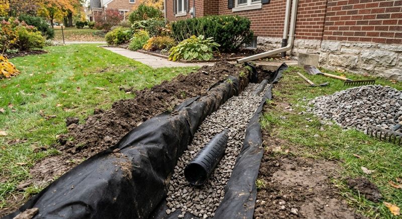 French Drain Installation in Tuscaloosa, AL