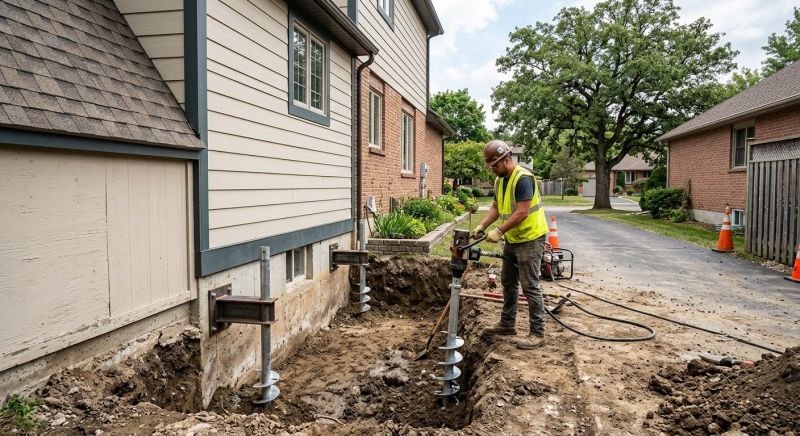 Helical Piers Installation in Columbus, OH