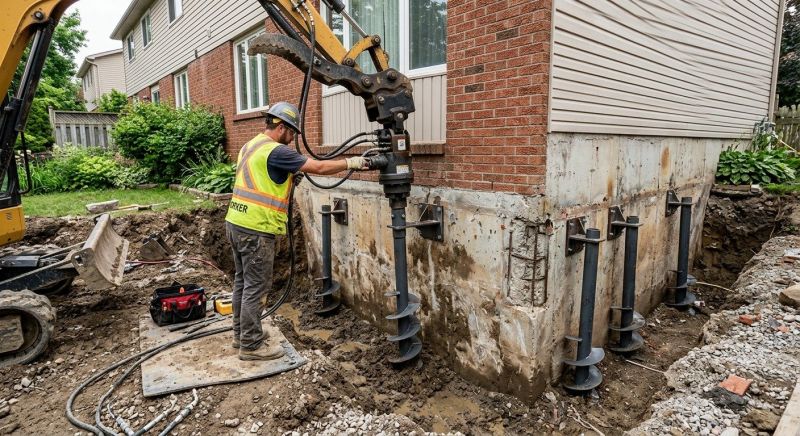 Helical Pile Installation in Tampa, FL