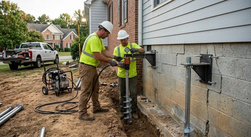 Helical Pile Installation in Tampa, FL