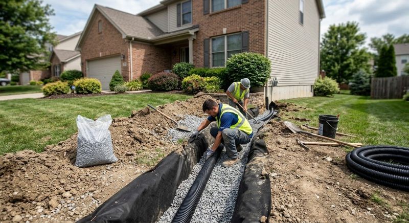 Hillside Drainage Installation in Birmingham, AL