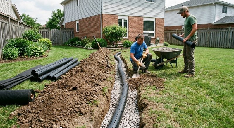 Landscaping Drainage Installation in Tuscaloosa, AL
