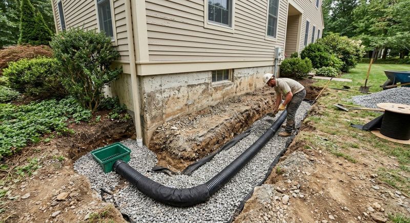 Perimeter Drain Construction in Birmingham, AL