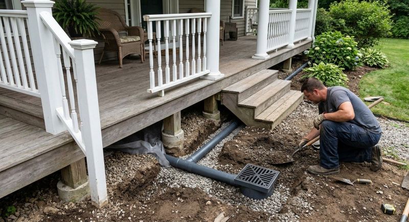 Porch Drainage Installation in Tuscaloosa, AL