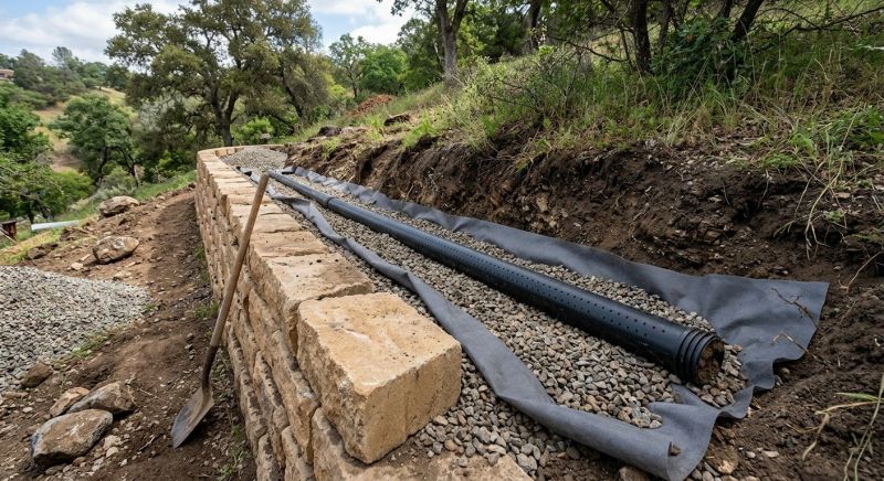 Retaining Wall Drainage in Tuscaloosa, AL