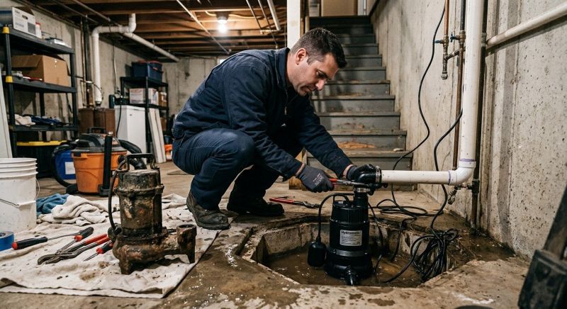 Sump Pump Relocation in Tuscaloosa, AL