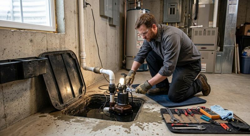 Sump Pump Relocation in Manchester, NH