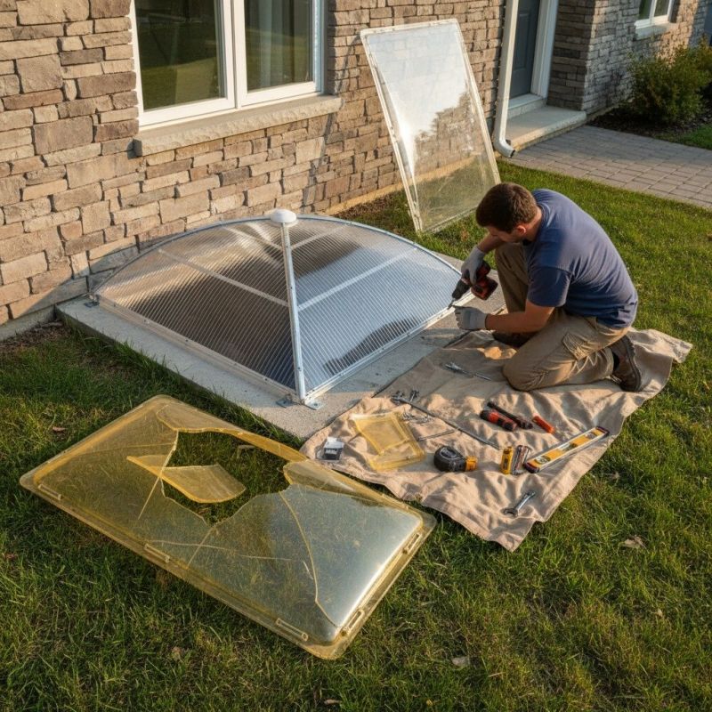 Window Well Cover Installation in Olathe, KS