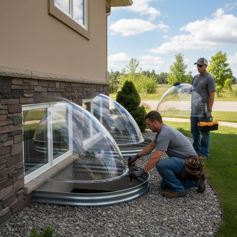 Window Well Cover Installation in Olathe, KS