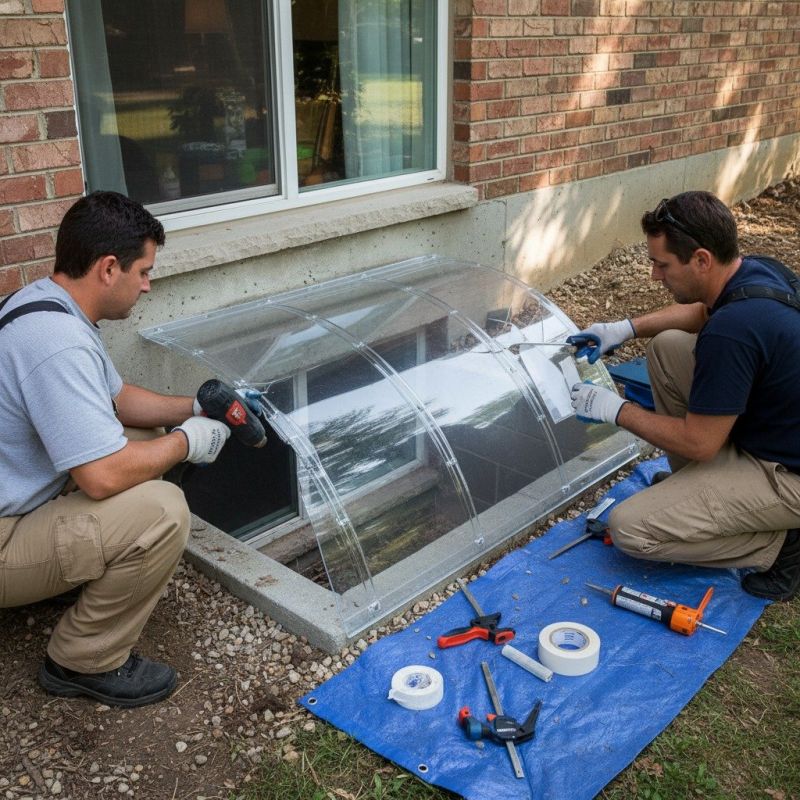 Window Well Cover Installation in Olathe, KS