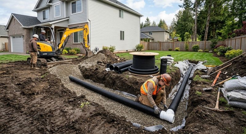 Yard Drainage Installation in Birmingham, AL